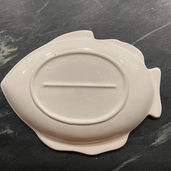 Vintage Whittier Pottery of California-White Fish - Picture 2 of 4